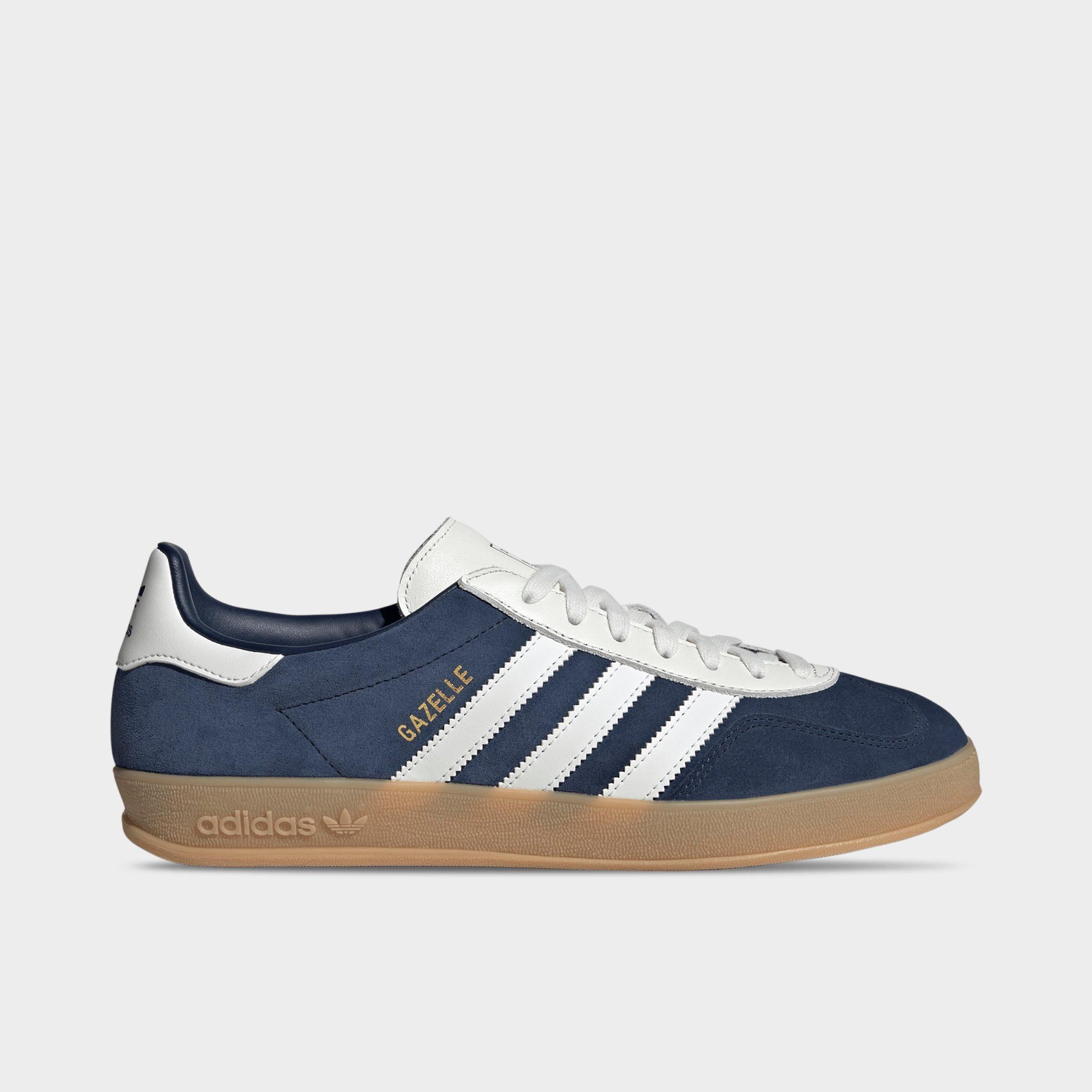 adidas Men's Originals Gazelle Indoor Casual Shoes in Night Indigo/White/Gum Size: 7.5