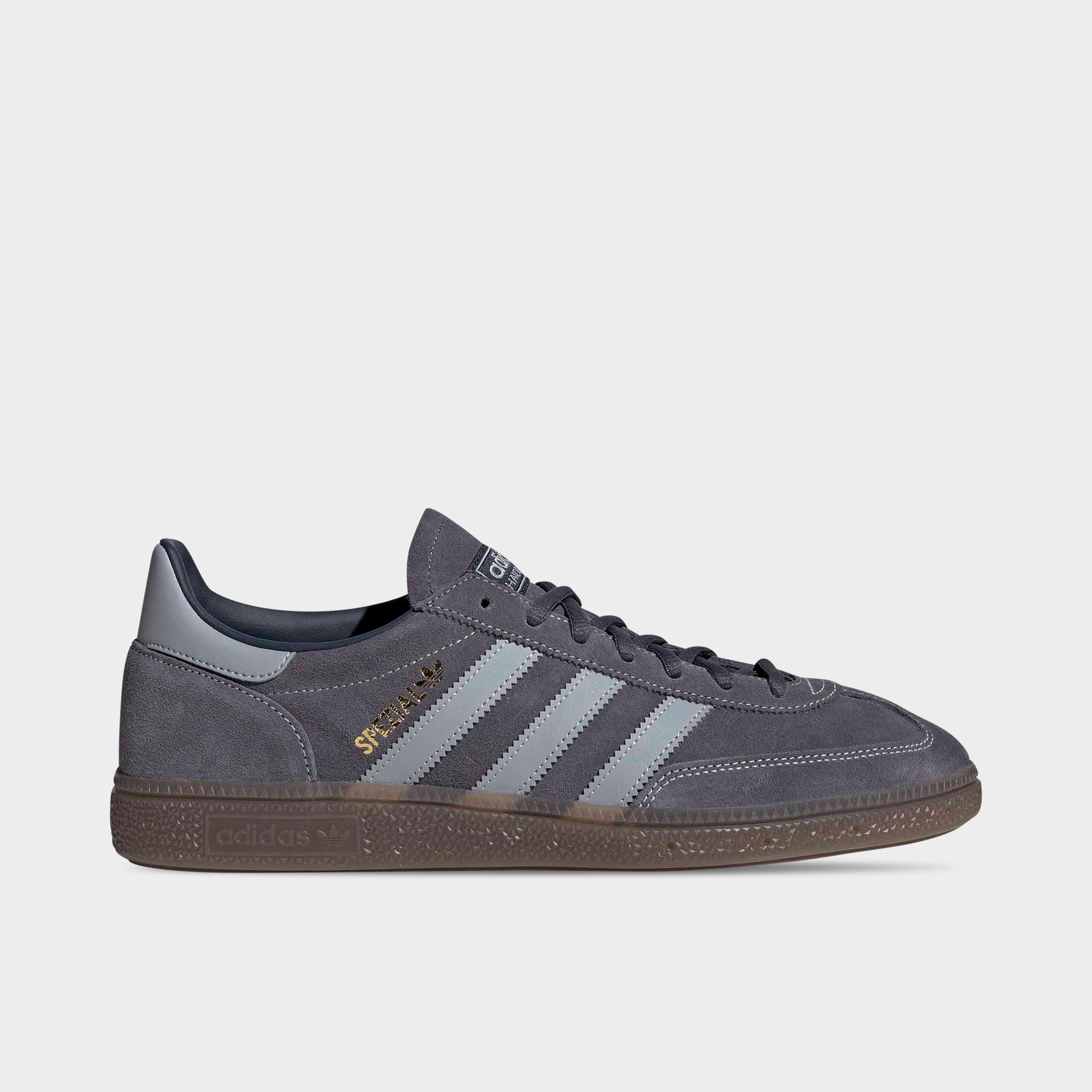 adidas Men's Originals Handball Spezial Casual Shoes in Aurora Onix/Halo Silver/Gum Size: 7.5