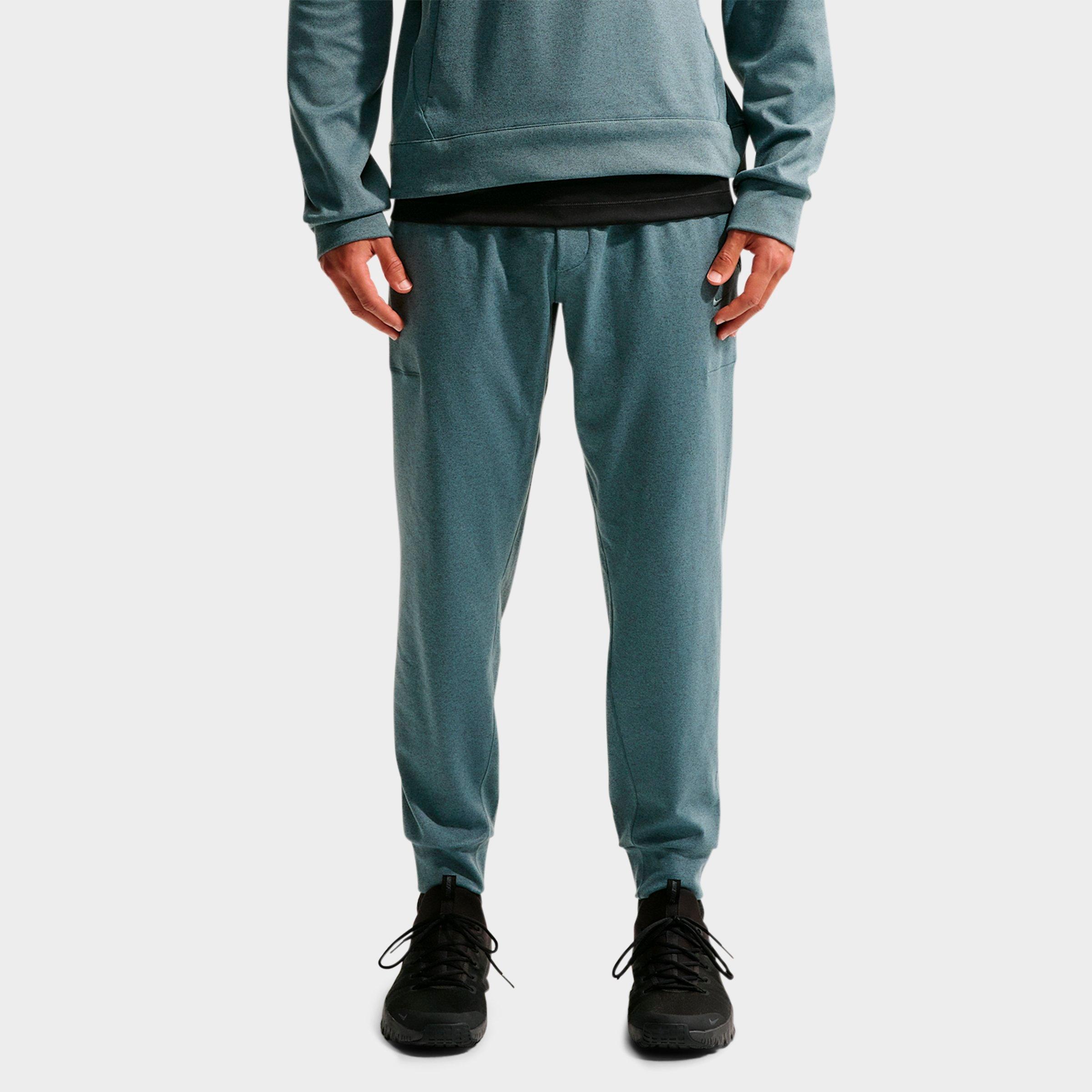 Nike Men's Primary NanoKnit Dri-FIT UV Protection Performance Jogger Pants in Mineral Slate/Black Spruce/Heather Size: 2XL