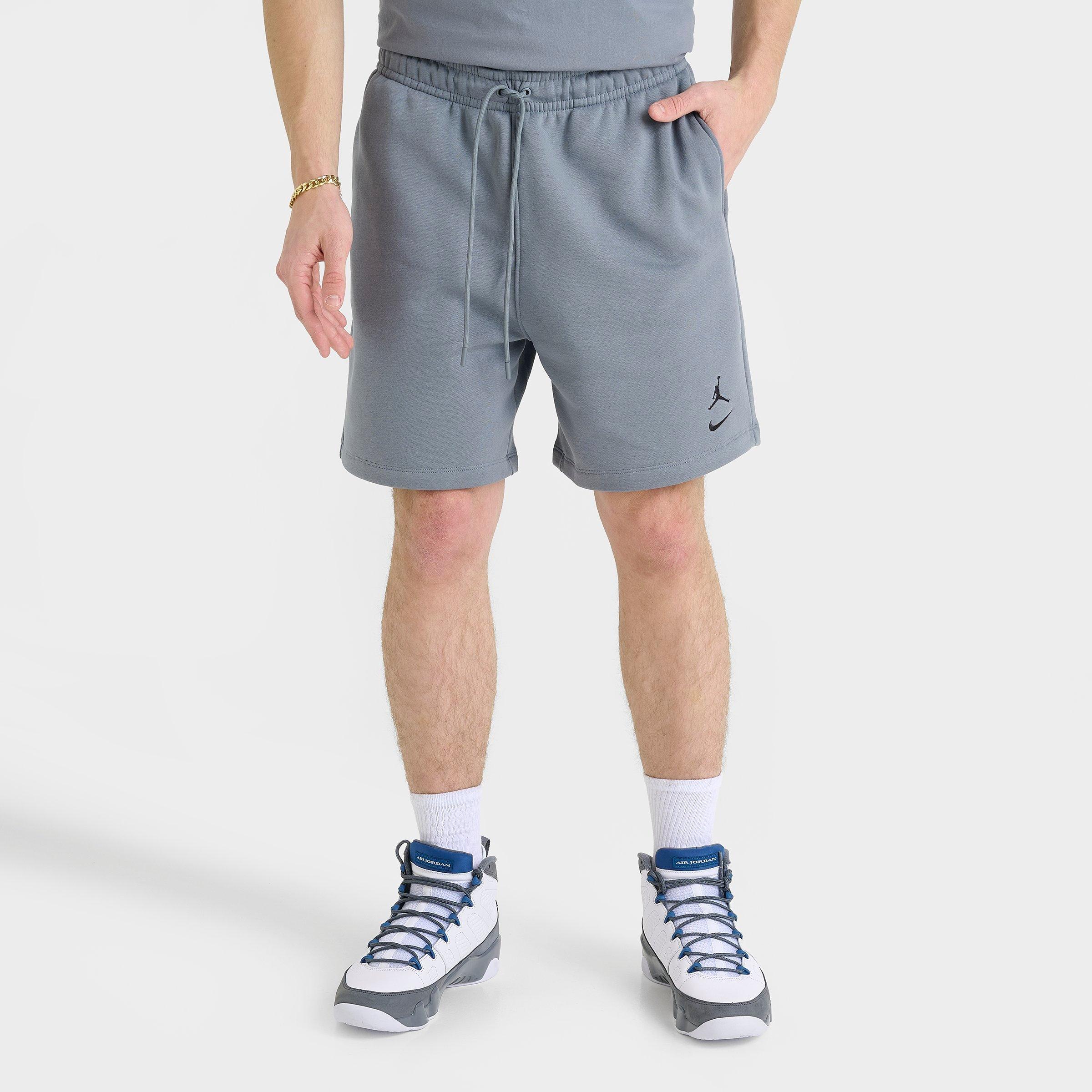 Jordan Men's Brooklyn Varsity Fleece Shorts in Cool Grey/Black Size: Small