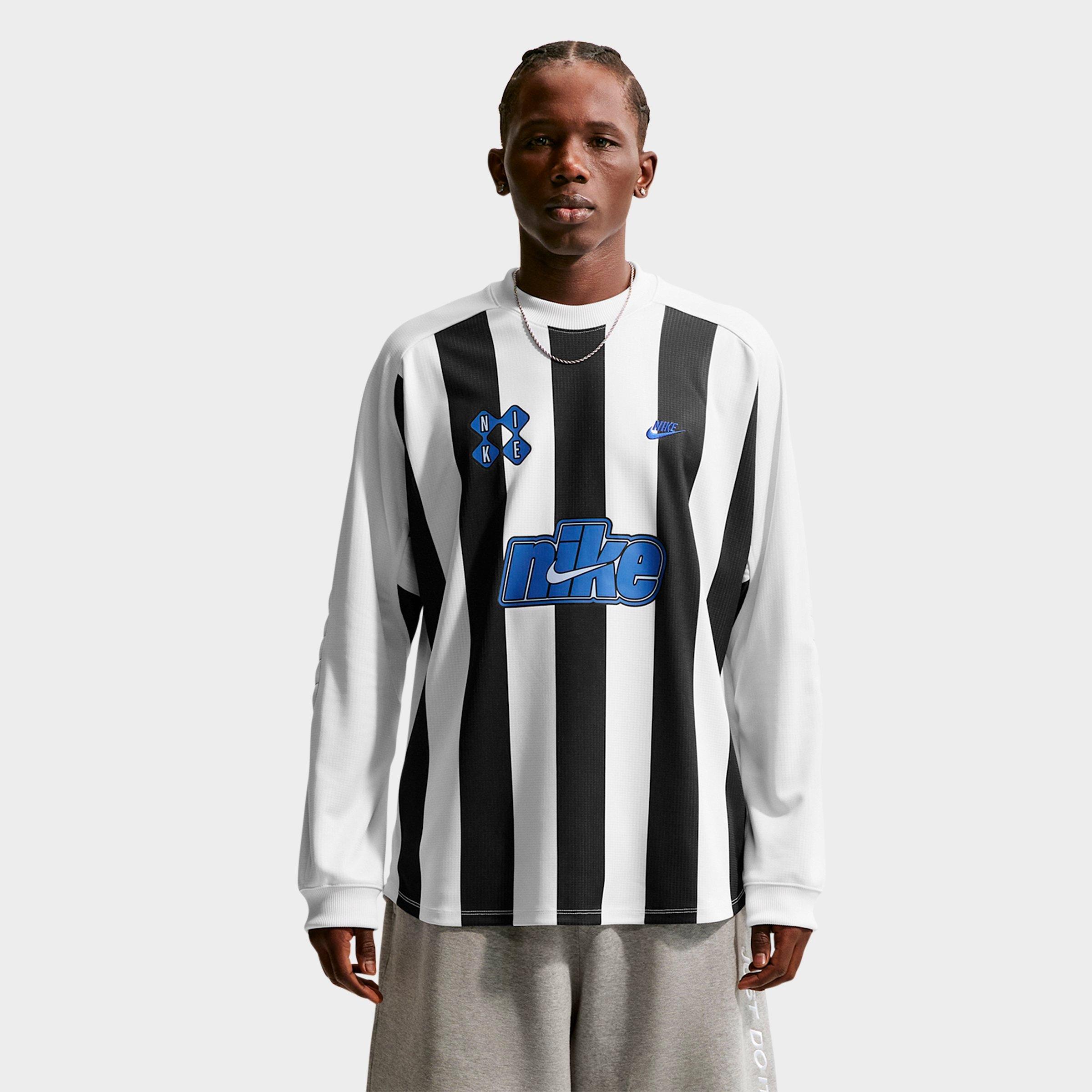 Nike Men's Sportswear Club Goalie Top in Black/White/Game Royal Size: Large