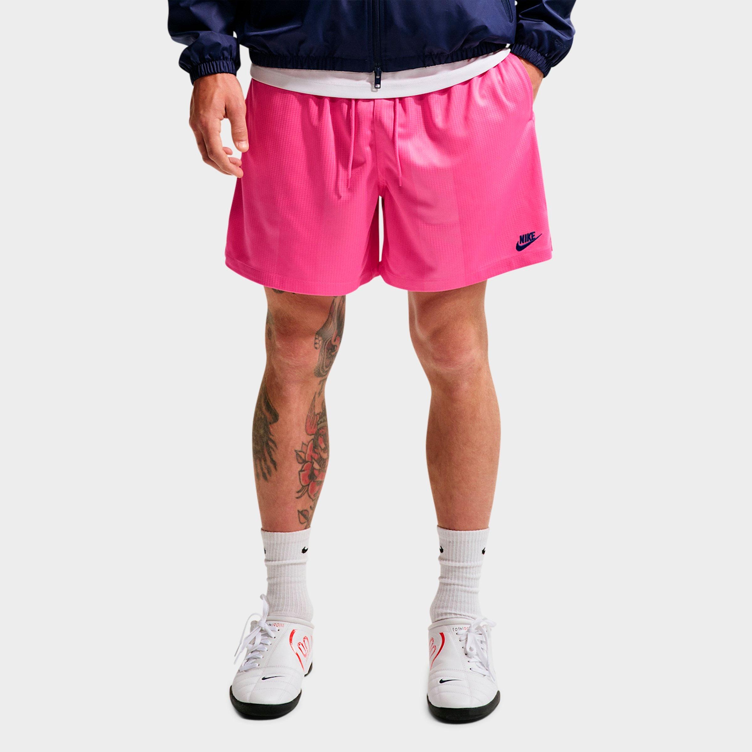 Nike Men's Sportswear Club Jacquard Flow Shorts in Pinksicle/Game Royal Size: Large