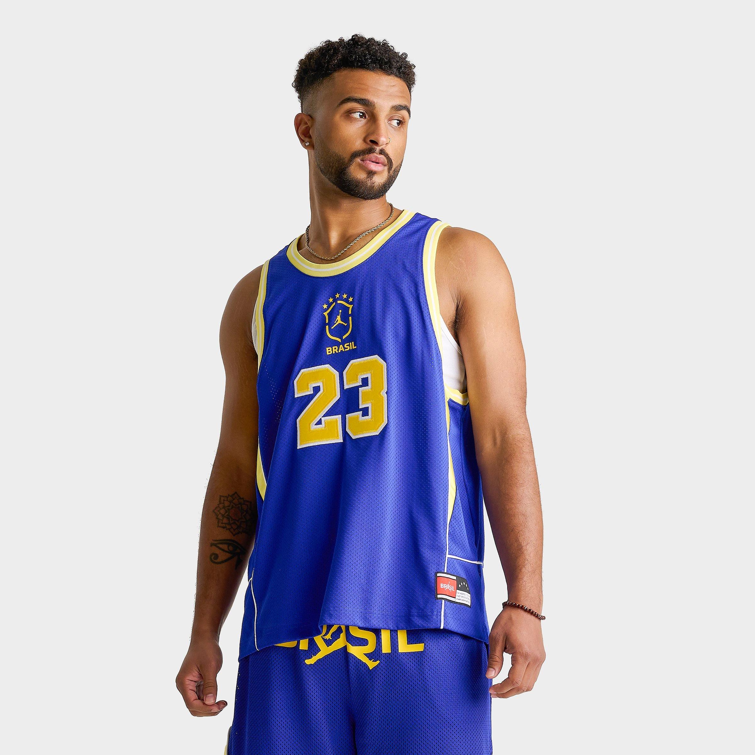 Jordan Men's Essentials Brazil Mesh Jersey in Old Royal/White Size: Small