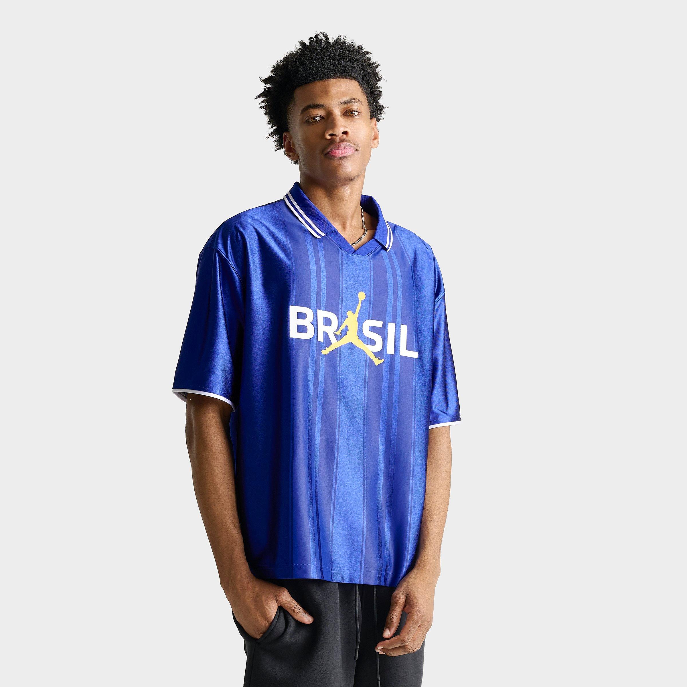 Jordan Men's Brazil Polo Shirt in Old Royal/White Size: Small