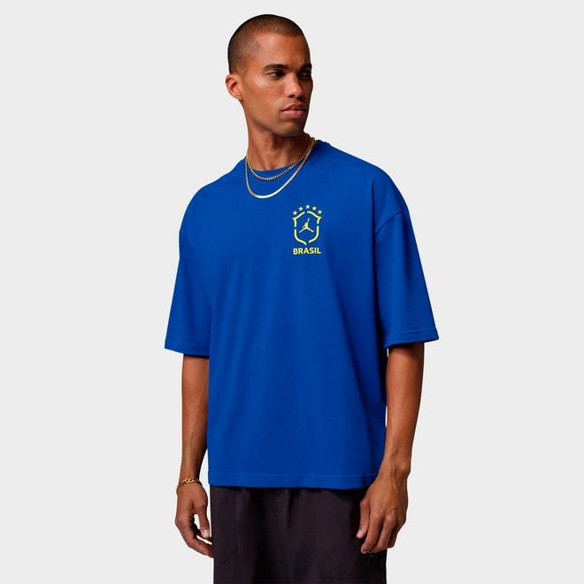 Men's Jordan 85 Brazil 5 Star Graphic Oversized T-Shirt