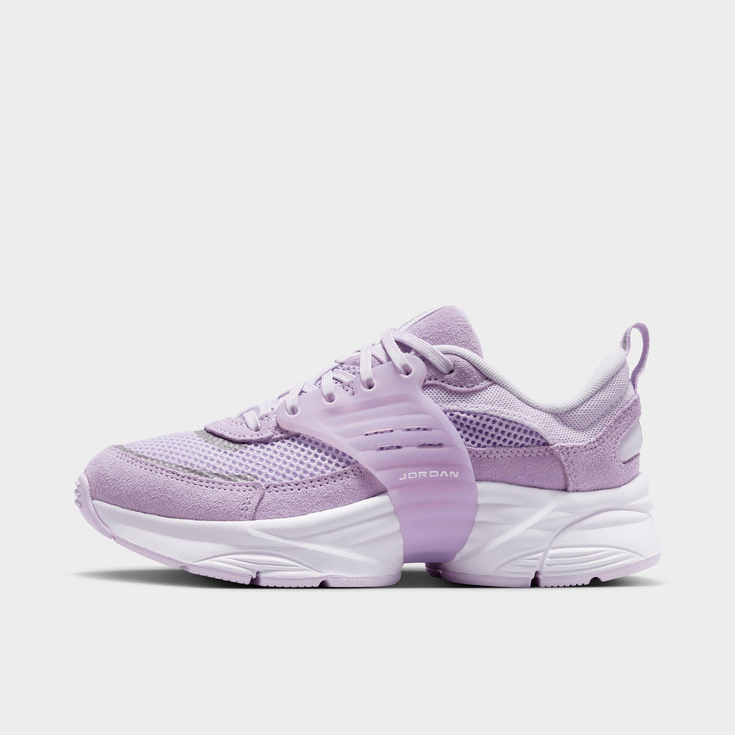Jordan Big Kids Trunner O/S Casual Shoes in Violet Mist/Barely Grape/White Size: 3.5
