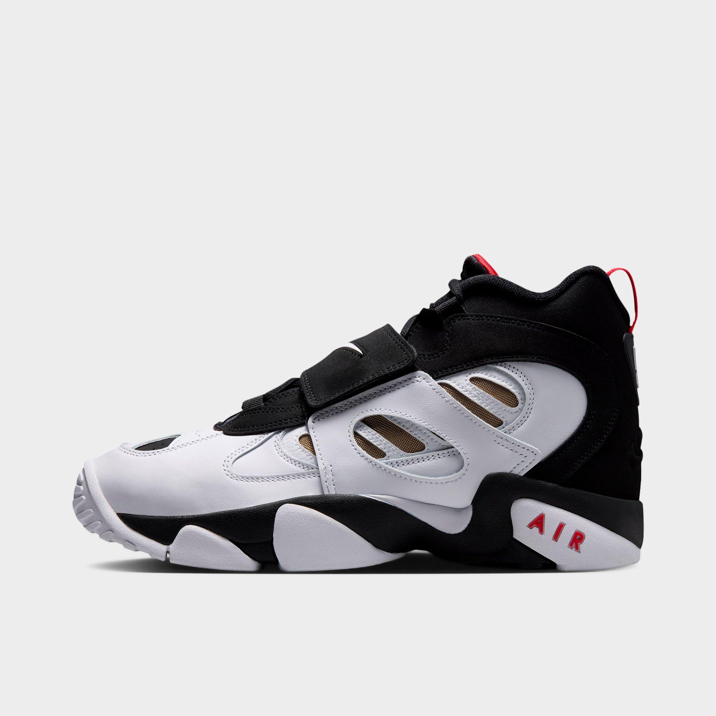 Nike Men's Air Diamond Turf 2 Casual Shoes in Black/Fire Red/Metallic Gold Size: 8.0