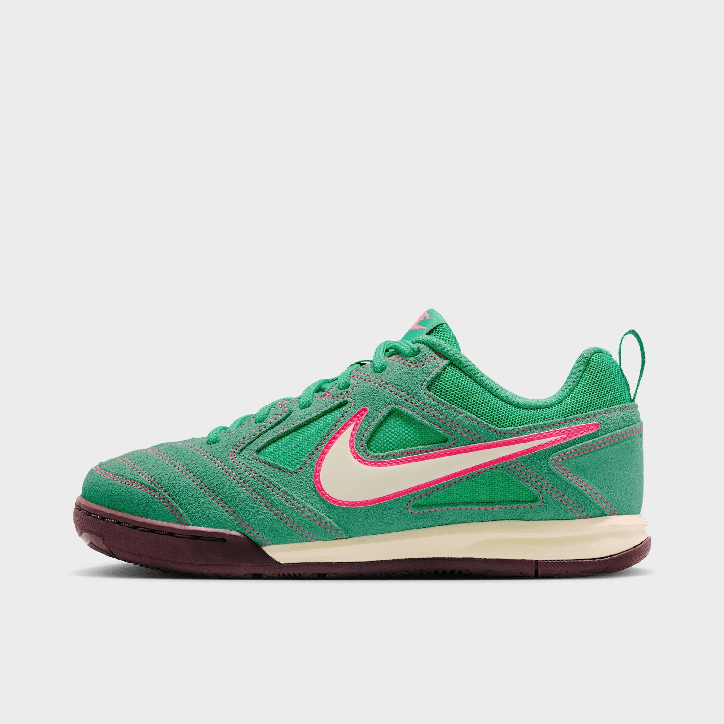 Nike Big Kids Gato Casual Shoes in Stadium Green/Hyper Pink/Burgundy Crush Size: 7.0
