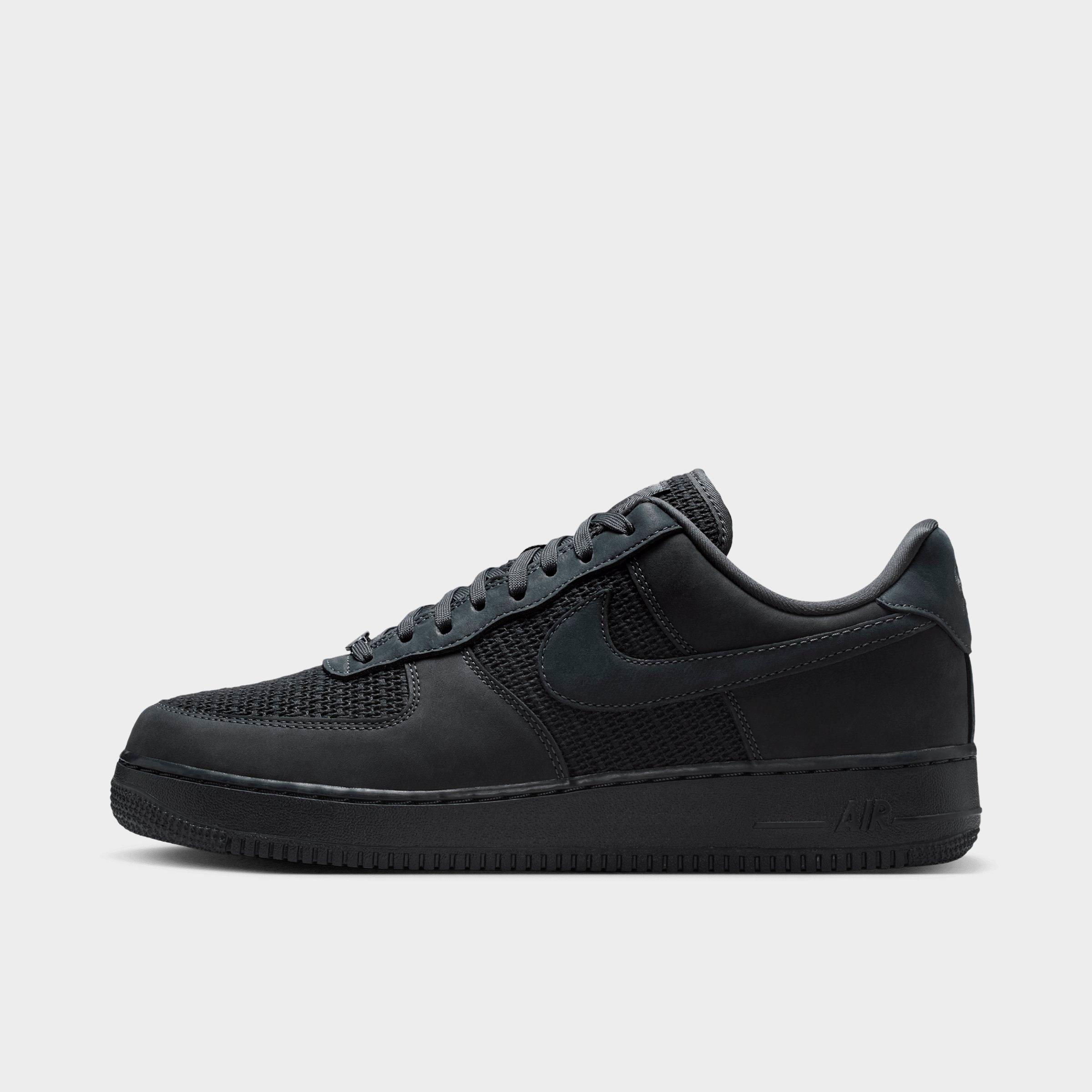 Nike Men's Air Force 1 '07 LV8 Woven Casual Shoes in Anthracite/Off Noir/Anthracite Size: 6.0