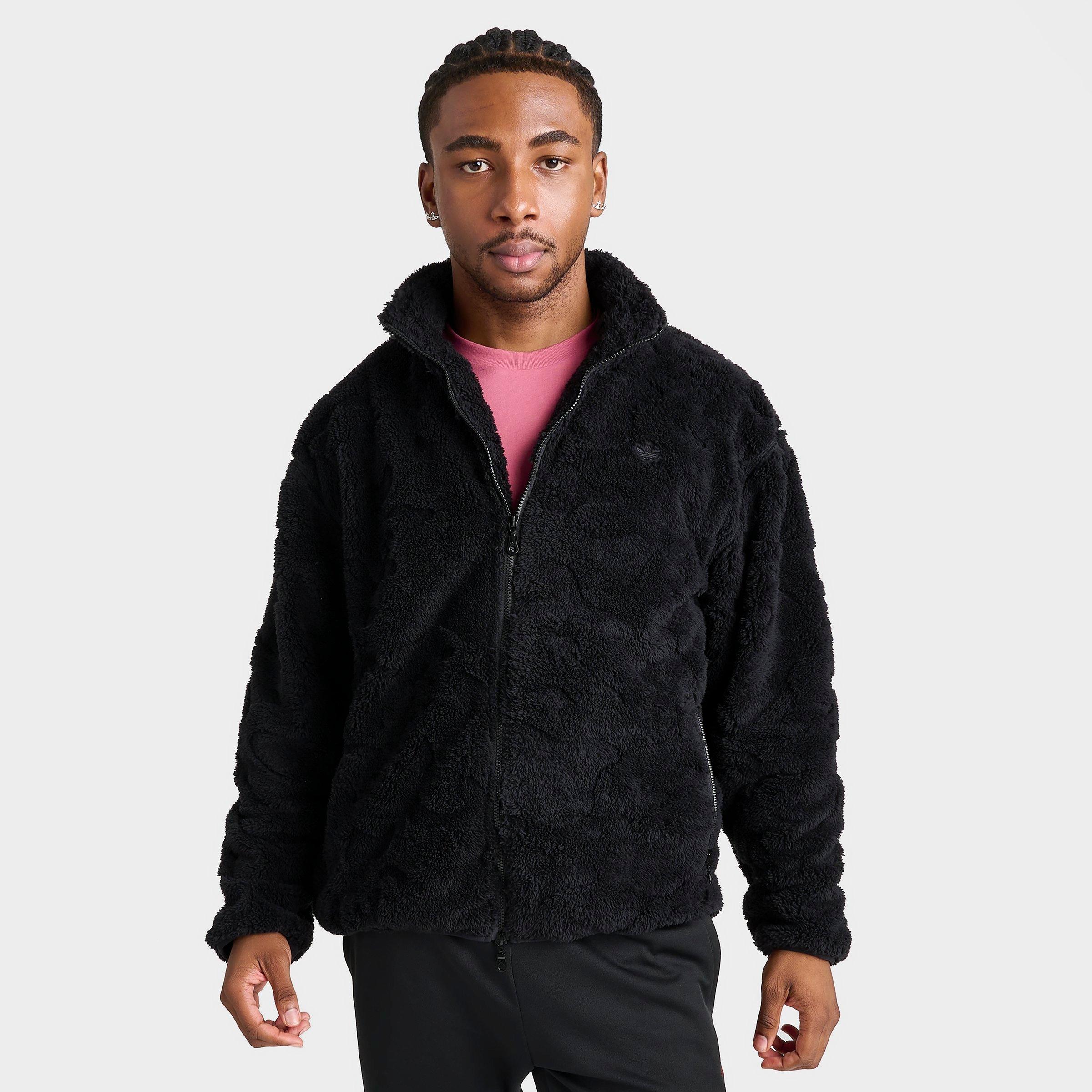 Adidas Originals Adidas Men's Originals Adventure Camo Polar Fleece Full-zip Jacket In Black