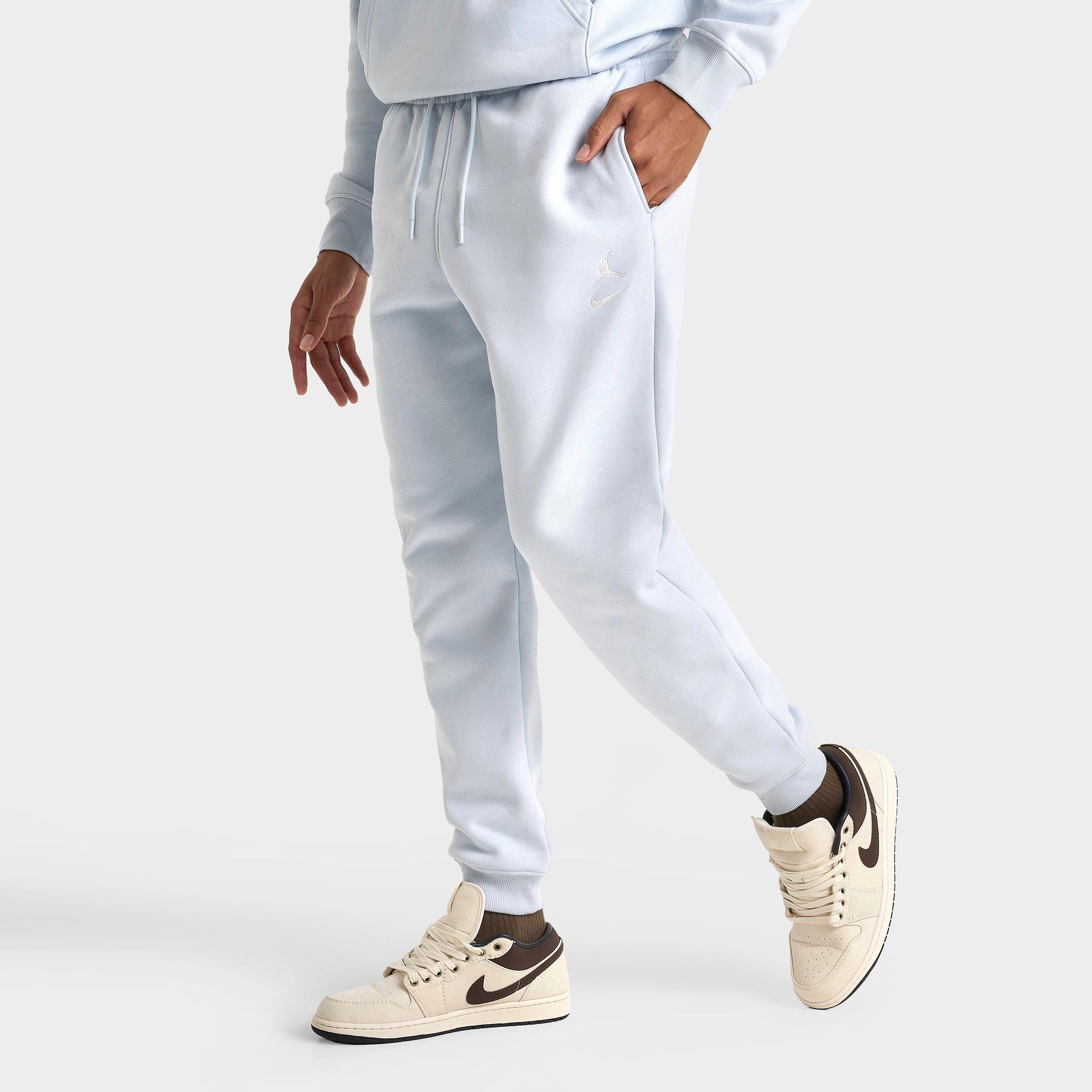 Jordan Men's Swoosh Brooklyn Fleece Jogger Pants in Aura/Pale Ivory Size: Small