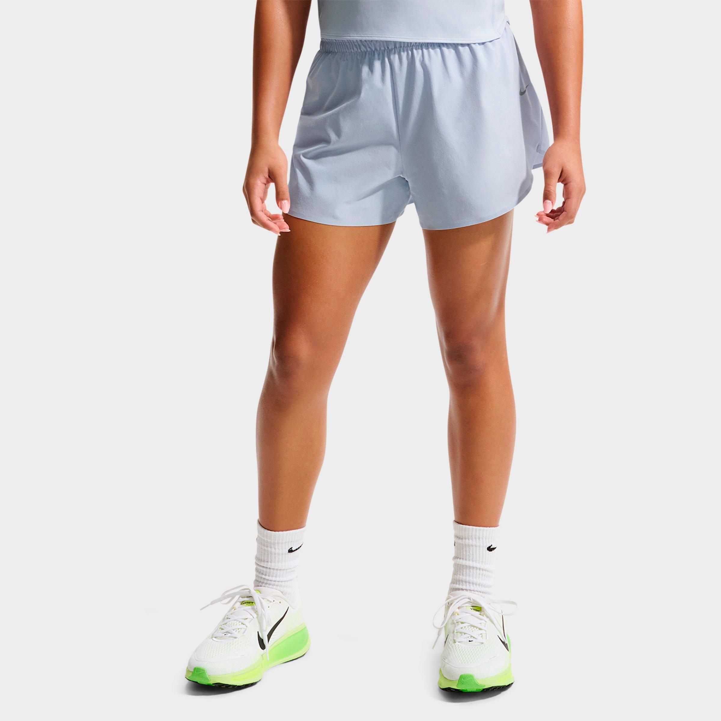 Nike Girls' Big Kids MAVN Dri-FIT Mid-Rise Repel Running Shorts in Ghost Size: Large