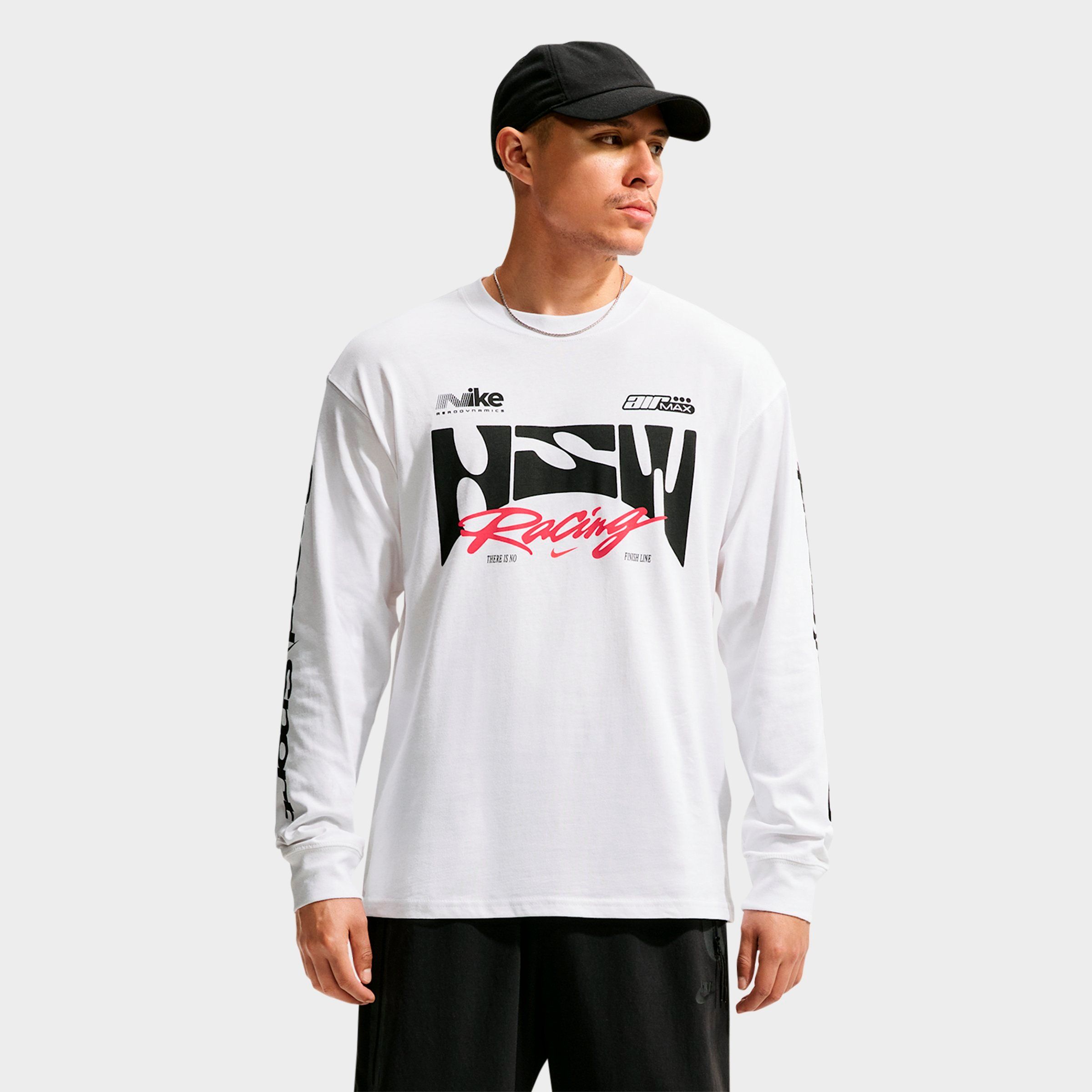 Nike Men's Sportswear Swoosh Speed Graphic Long-Sleeve T-Shirt