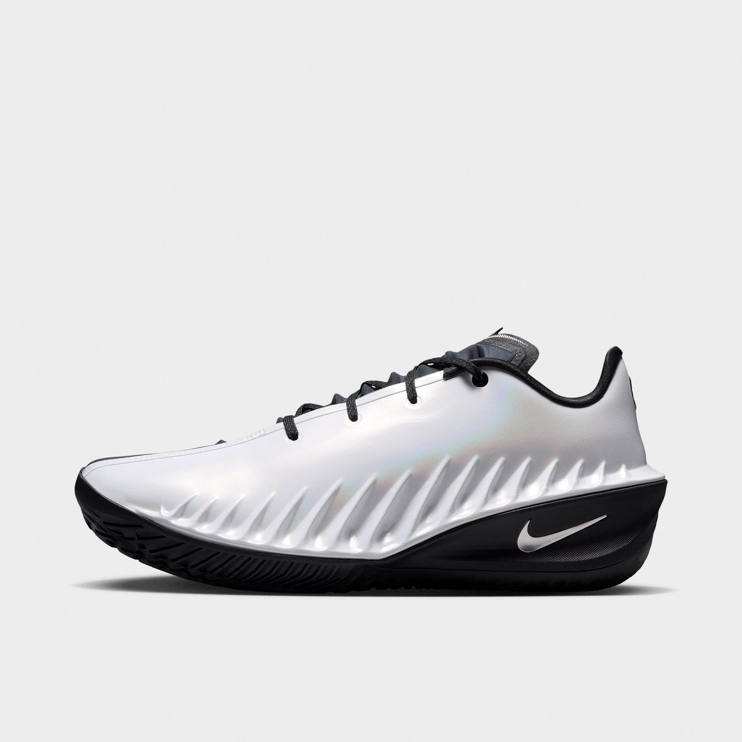 Nike Men's G. T. Cut 4 Basketball Shoes in White/Black/Metallic Silver Size: 9.0