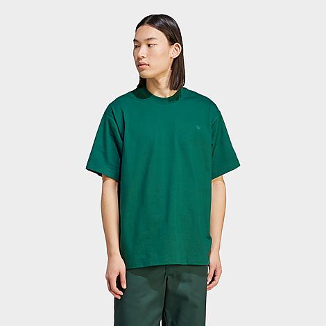 Adidas Originals Adidas Men's Originals Contempo Crewneck Short-sleeve T-shirt In Collegiate Green