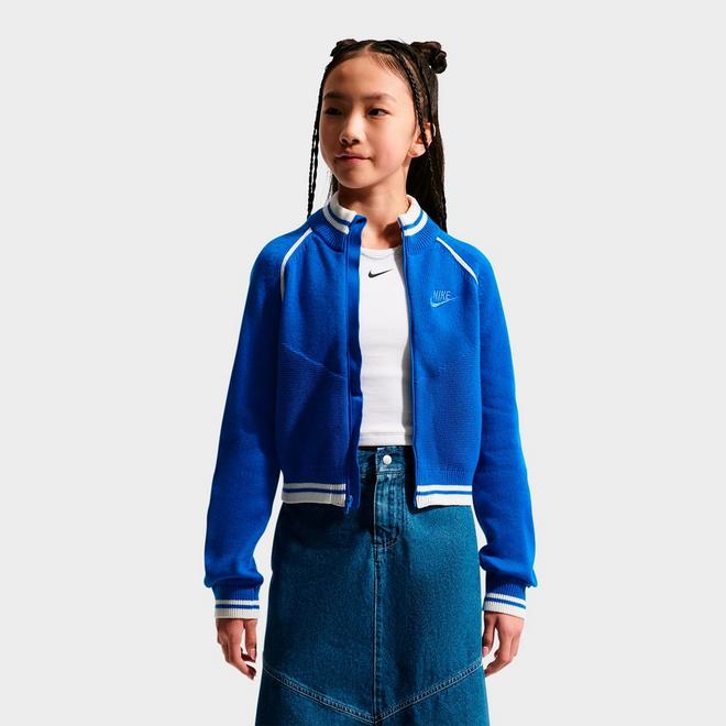 Girls' Big Kids' Nike Sportswear Collection Sweater Full-Zip Track Jacket