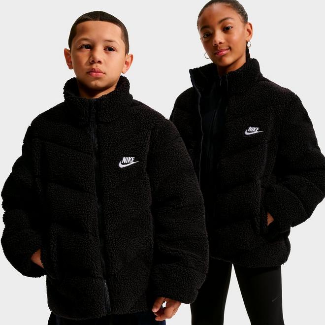 Big Kids' Nike Sportswear Therma-FIT Loose Sherpa Full-Zip Puffer Jacket