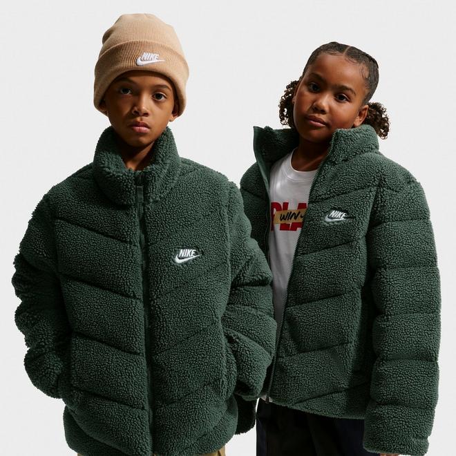 Big Kids' Nike Sportswear Therma-FIT Loose Sherpa Full-Zip Puffer Jacket