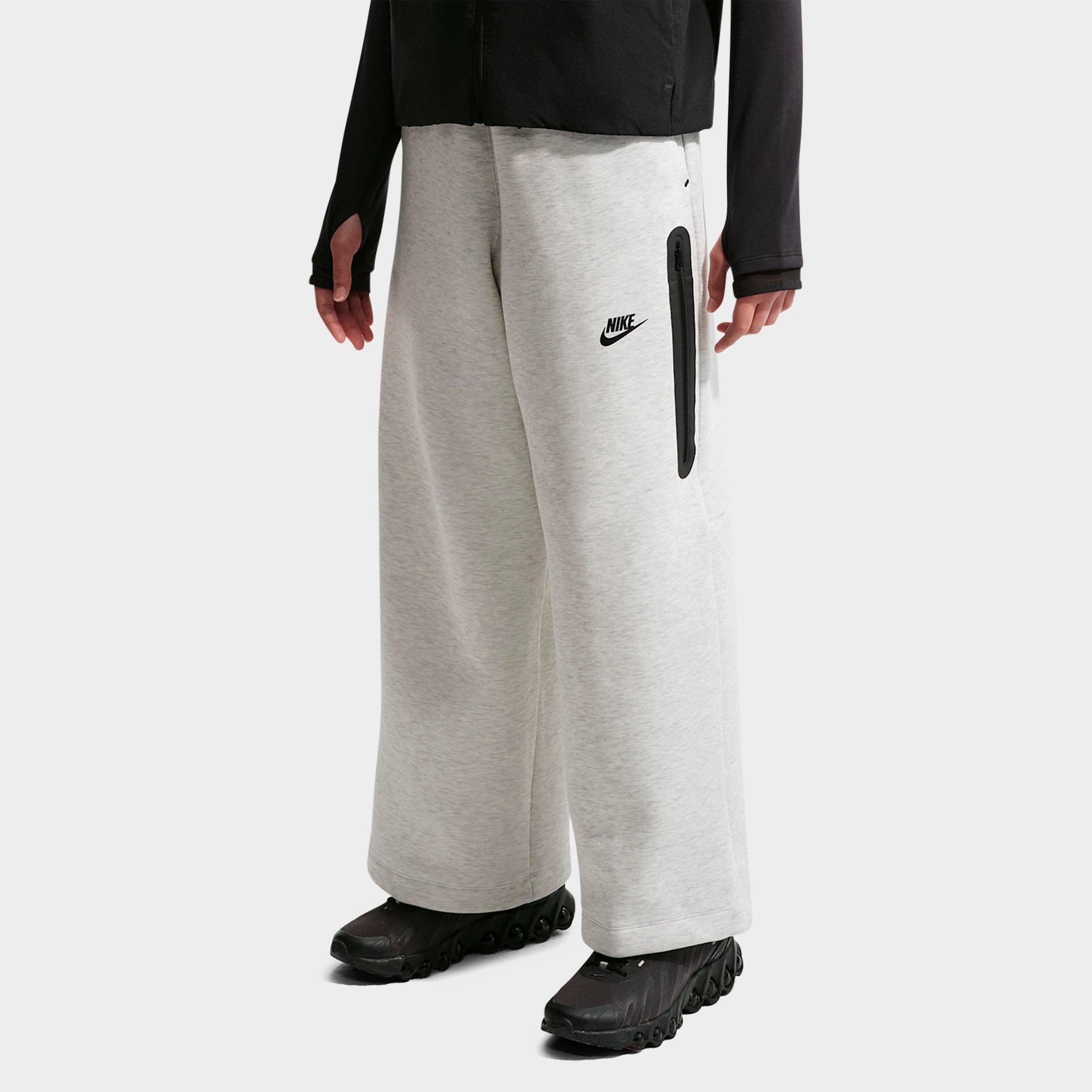 Nike Girls' Big Kids Sportswear Tech Fleece Wide-Leg Pants