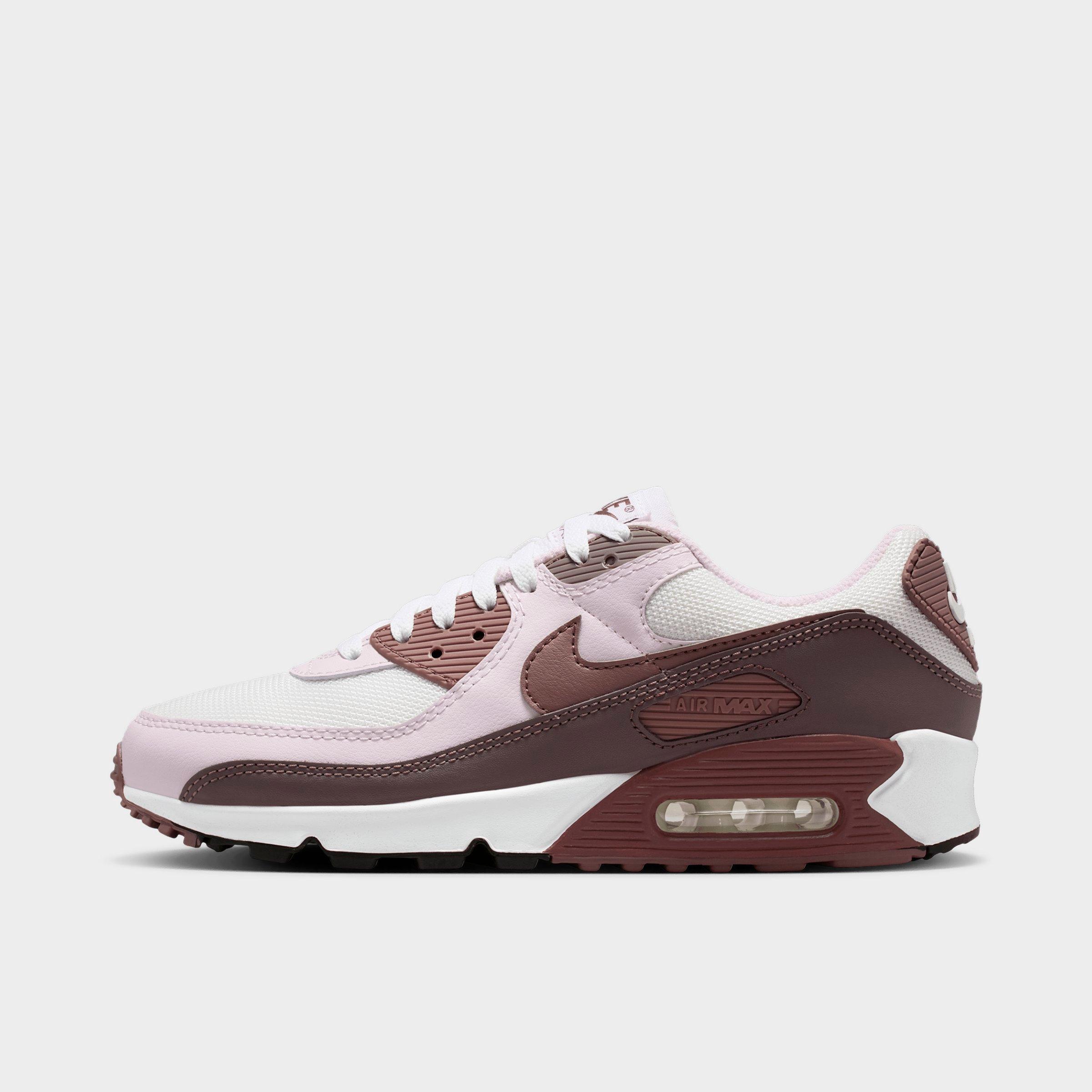 Nike Women's Air Max 90 Casual Shoes in White/Tattoo/Light Violet Size: 9.5