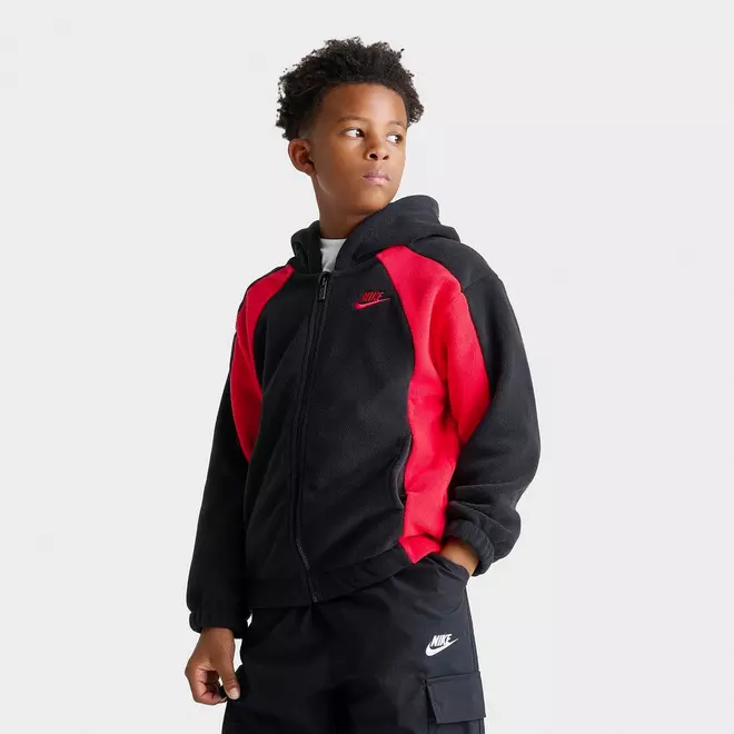 Bid Kids' Nike Club Fleece Winterized Full-Zip Hoodie 