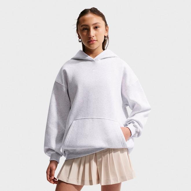 Girls' Big Kids' Nike Sportswear Studio Fleece Oversized Pullover Hoodie