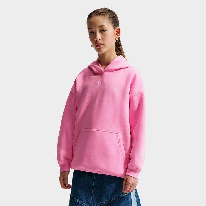 Girls' Big Kids' Nike Sportswear Studio Fleece Oversized Pullover Hoodie