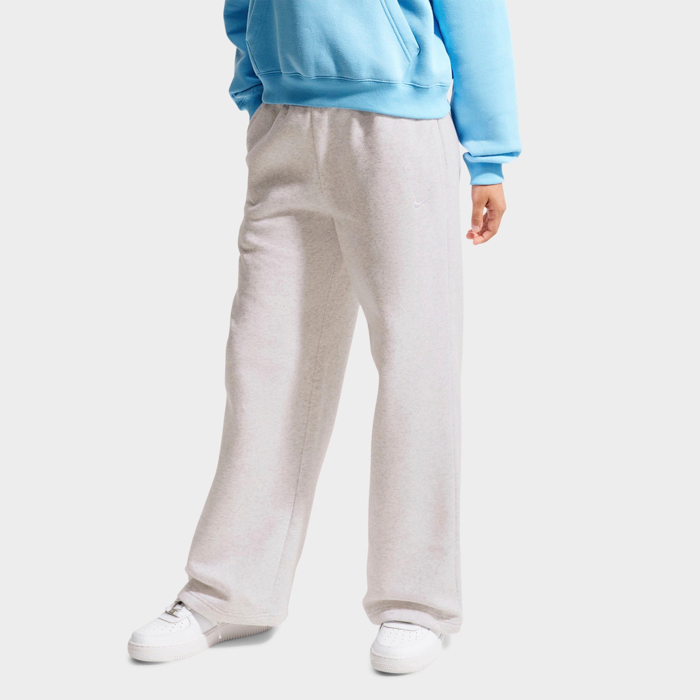 Nike Girls' Big Kids Sportswear Studio Fleece Open Hem Sweatpants
