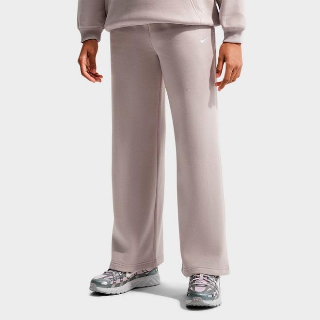 Girls' Big Kids' Nike Sportswear Studio Fleece Open Hem Sweatpants