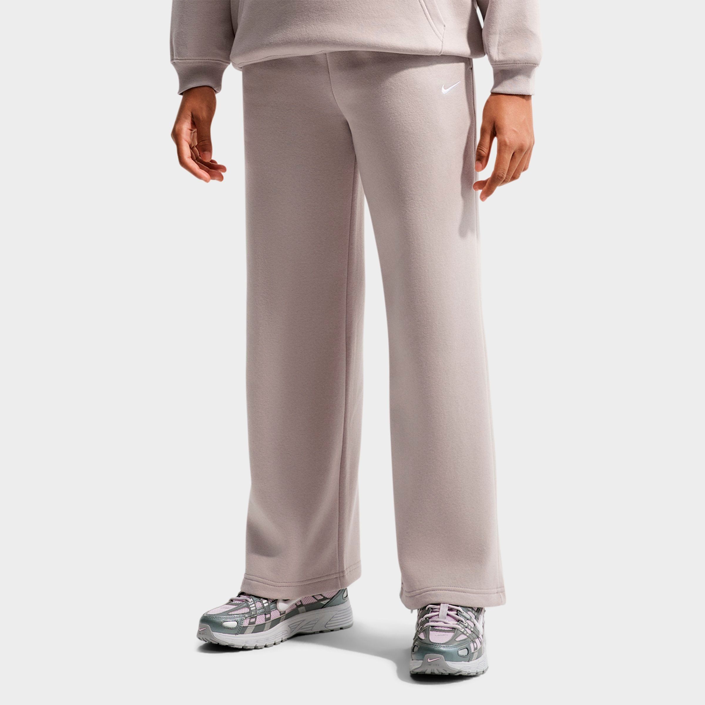 Nike Girls' Big Kids Sportswear Studio Fleece Open Hem Sweatpants