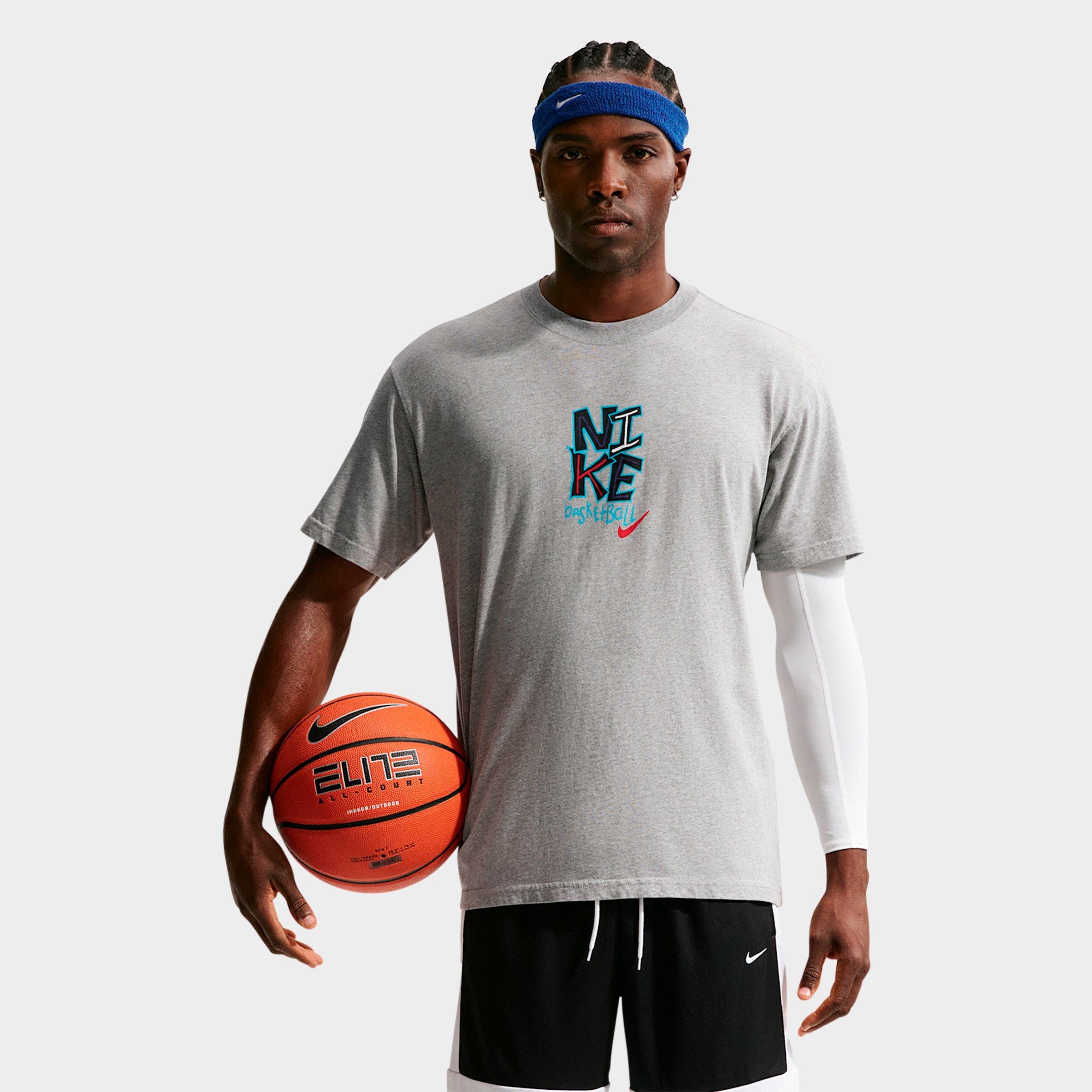 Nike Men's JDI Graphic Basketball T-Shirt in Dark Grey Heather Size: 3XL