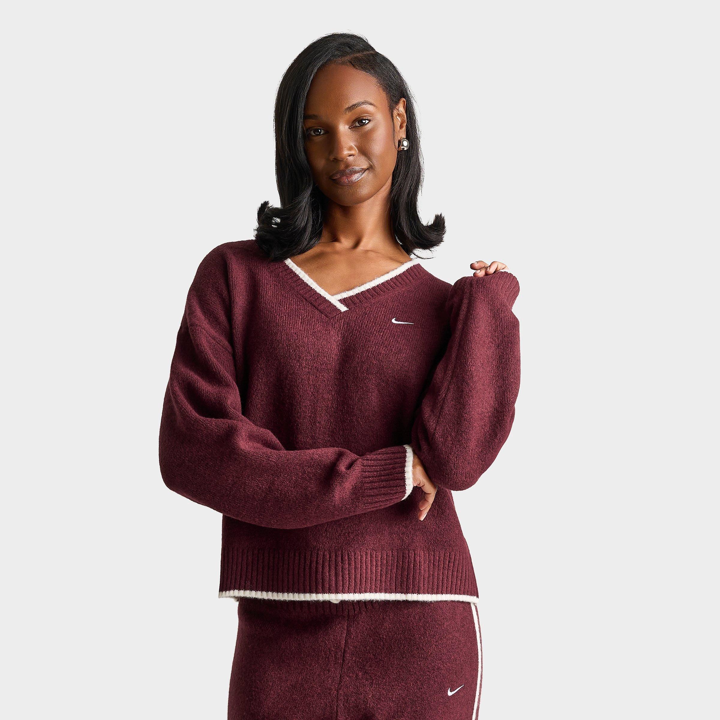 Nike Women's Sportswear Chill Knit Loose V-Neck Sweater