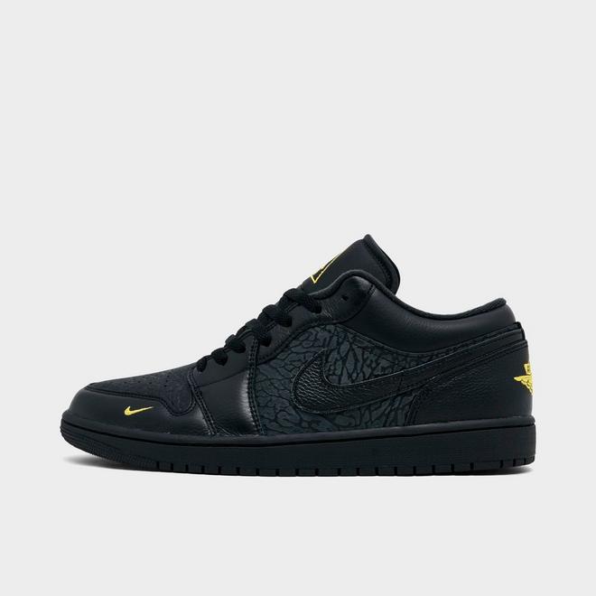 Men's Air Jordan Retro 1 Low SE Elephant Print Casual Shoes
