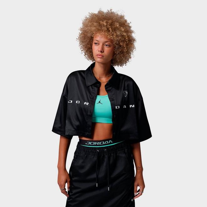 Women's Jordan Flight Woven Graphic Crop Top 
