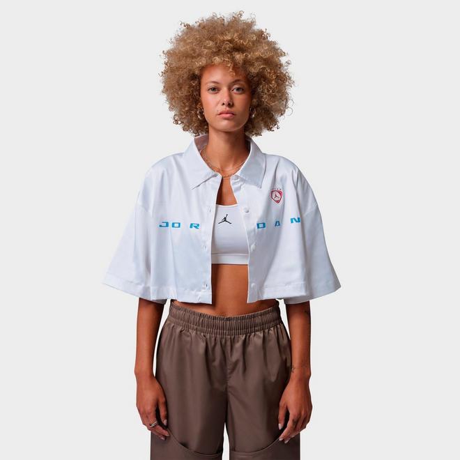 Women's Jordan Flight Woven Graphic Crop Top 