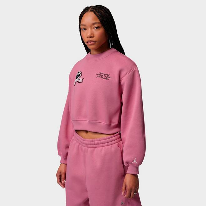 Women's Jordan Brooklyn Fleece Cropped Crewneck Sweatshirt