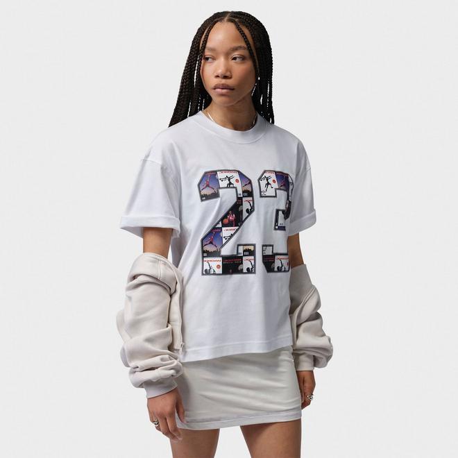 Women's Jordan 23 Collage Girlfriend T-Shirt 