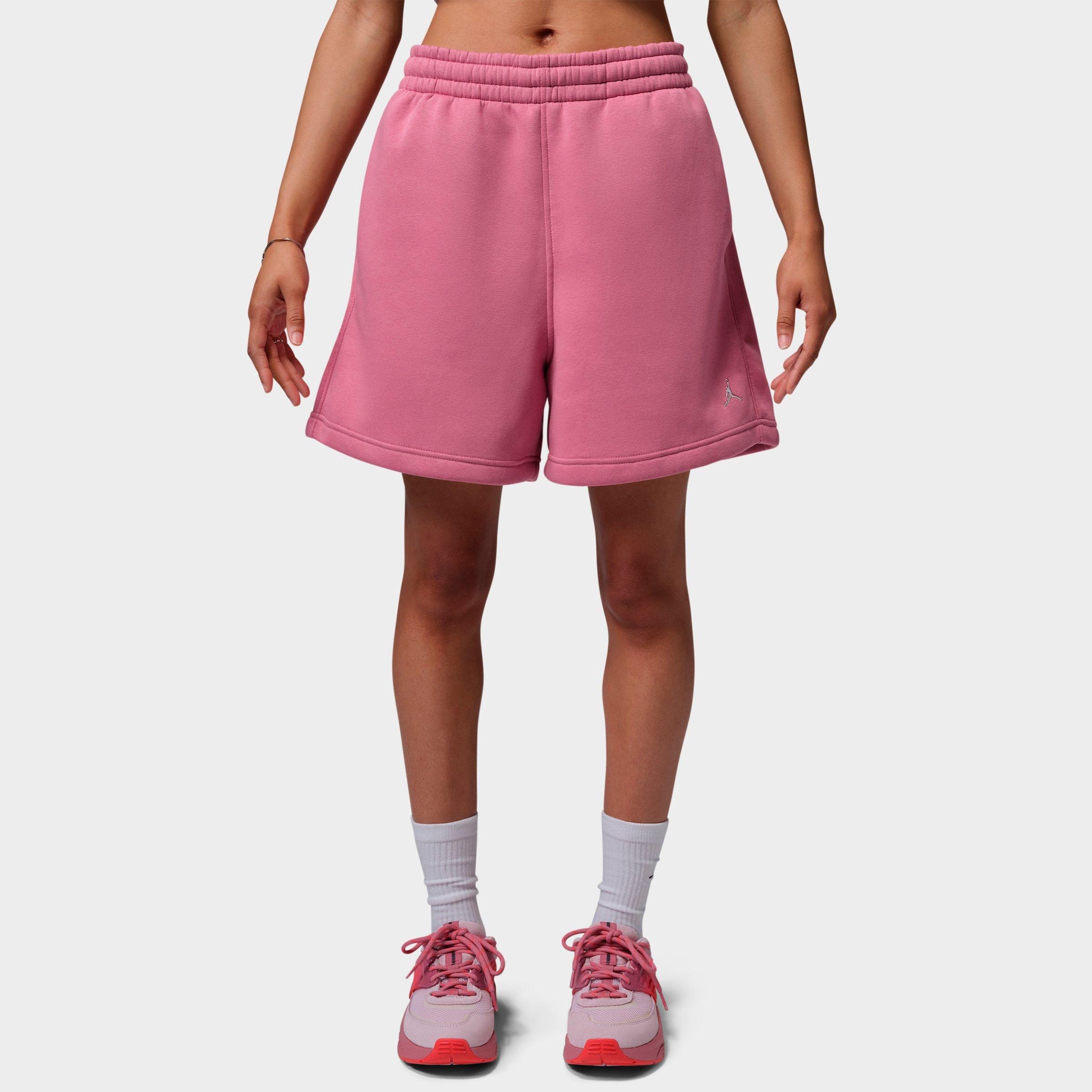 Jordan Women's Brooklyn Fleece Shorts in Desert Berry Size: Medium