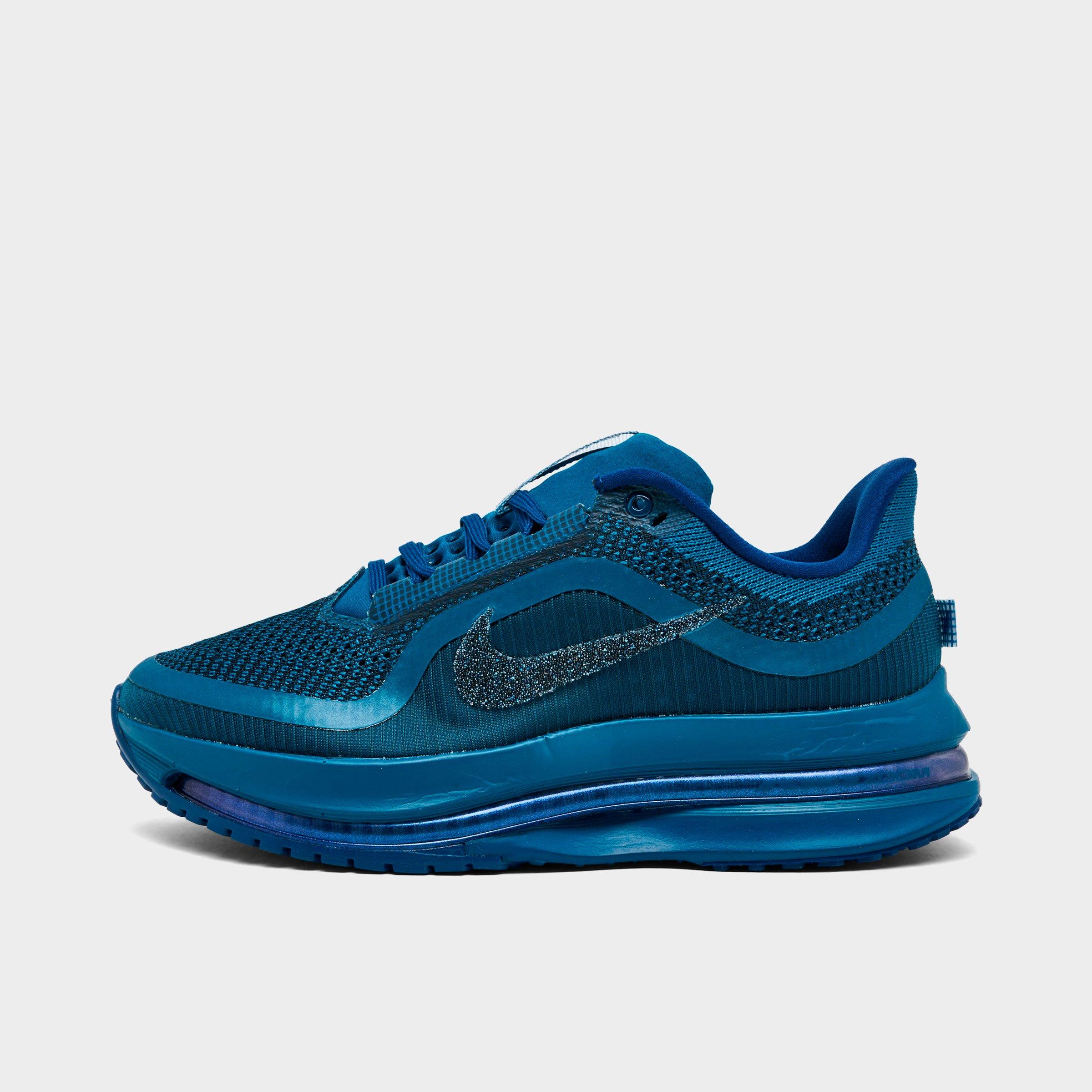 Nike Women's Swarovski x Pegasus Premium SE Casual Shoes in Blue Force/Blue Void/Metallic Silver Size: 6.0