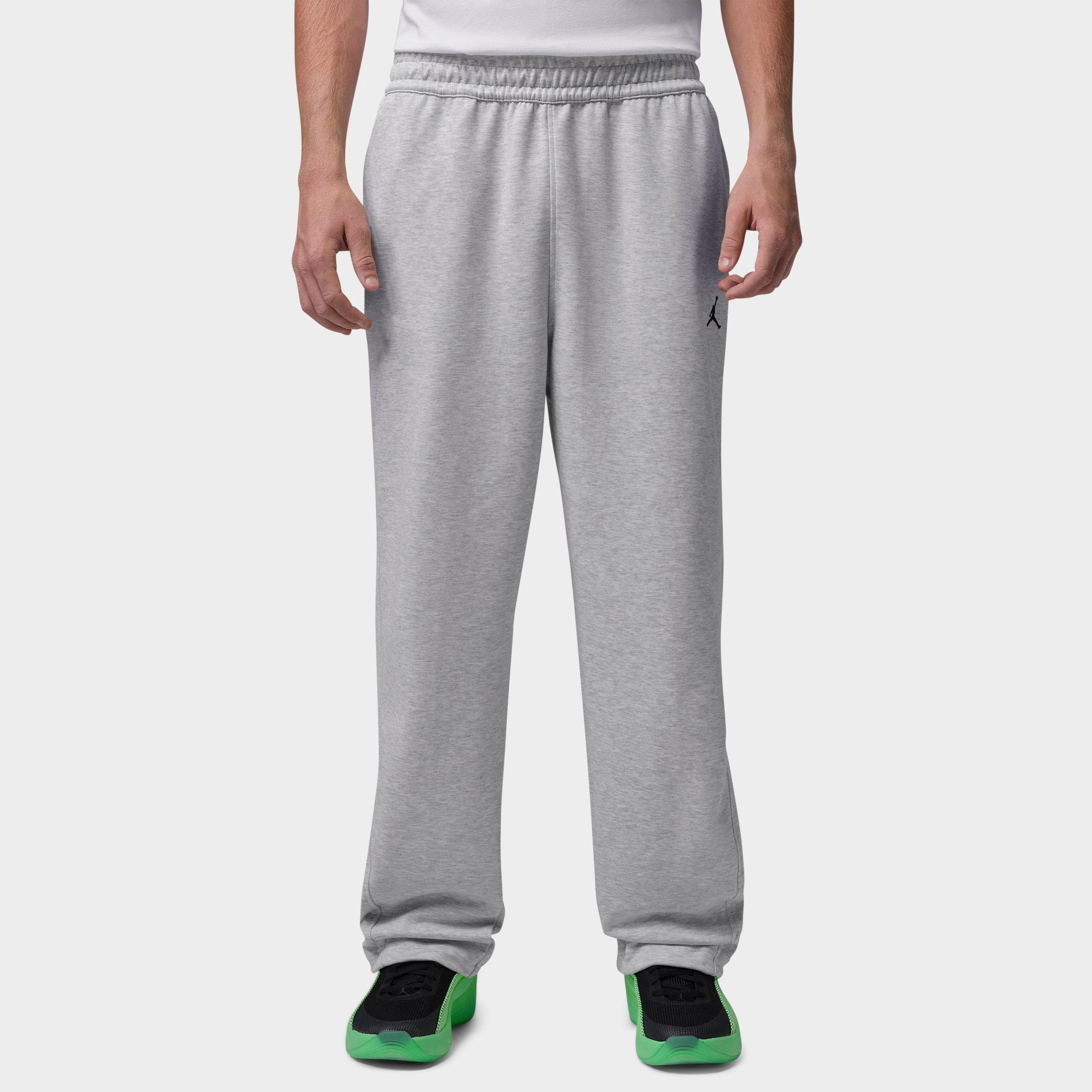 Jordan Men's Sport Hoop Dri-FIT Fleece Jogger Pants in Grey Heather Size: 3XL