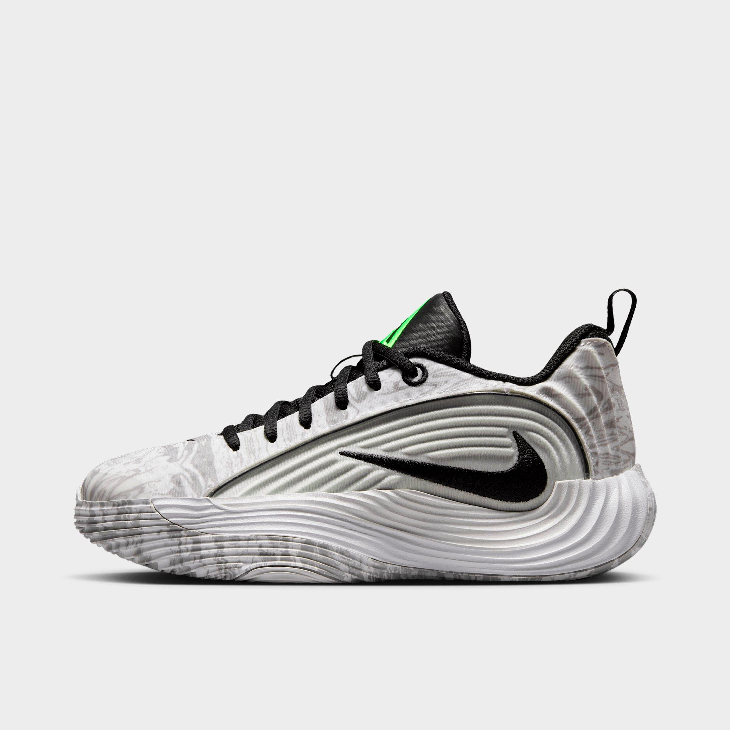 Nike Big Kids Giannis Immortality 5 Basketball Shoes in White/Off White/Light Smoke Grey Size: 7.0