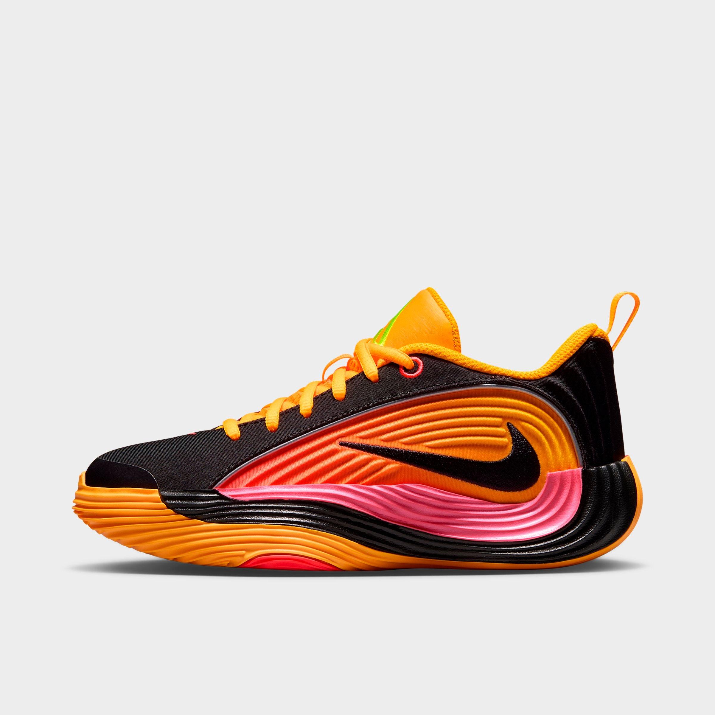 Nike Big Kids Giannis Immortality 5 Basketball Shoes in Laser Crimson/Laser Orange/Black Size: 6.5
