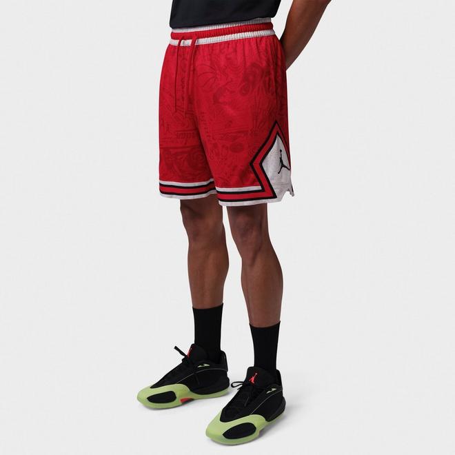 Men's Jordan Sport Dri-FIT Laser Print Diamond Basketball Shorts