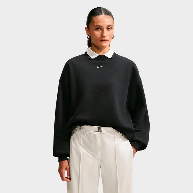 Women's Nike Studio Fleece Medium Weight Oversized Crewneck Sweatshirt