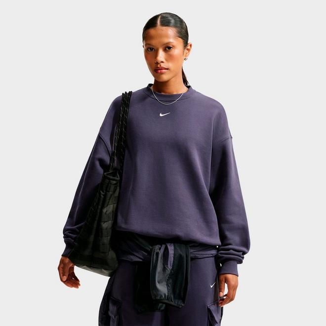 Women's Nike Studio Fleece Medium Weight Oversized Crewneck Sweatshirt