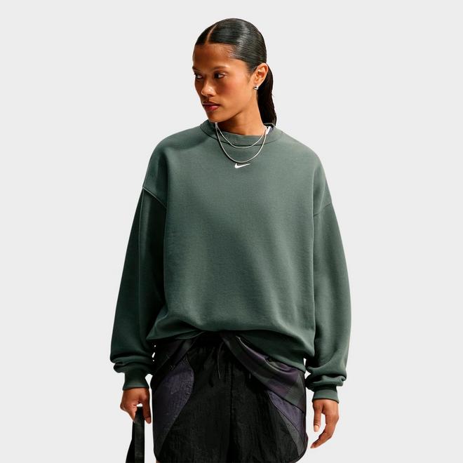 Women's Nike Studio Fleece Medium Weight Oversized Crewneck Sweatshirt