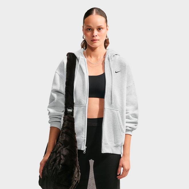 Women's Nike Studio Fleece Medium-Weight Oversized Full-Zip Hoodie