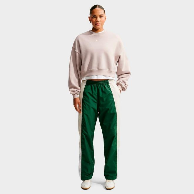 Women's Nike Studio Fleece Medium Weight Oversized Cropped Crewneck Sweatshirt
