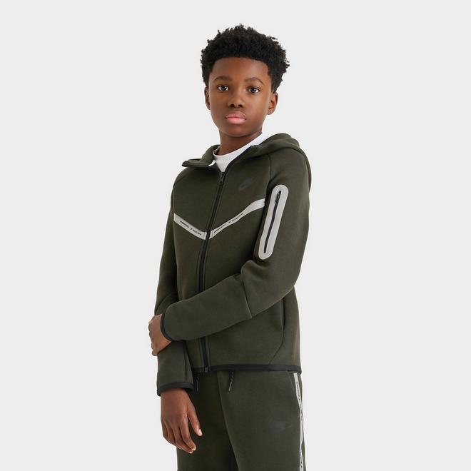 Boys' Big Kids' Nike Sportswear Tech Fleece Reflective Full-Zip Hoodie