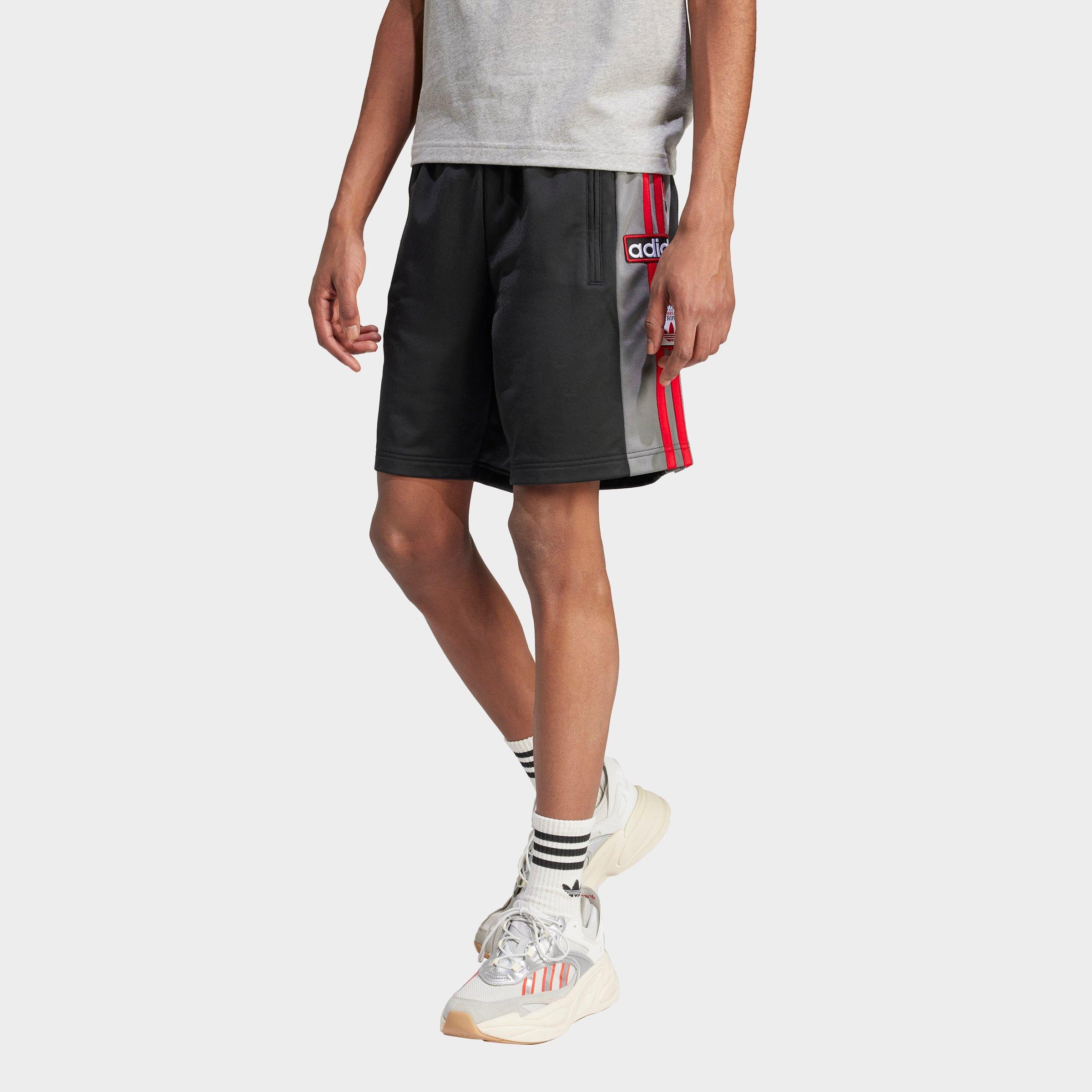 Shop Adidas Originals Adidas Men's Originals Adicolor Adibreak Lifestyle Shorts In Black/grey/better Scarlet